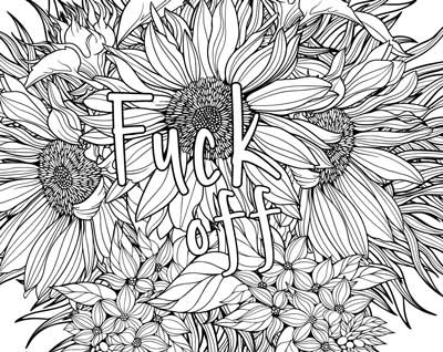 Coloring Book of Swears words adult funny fuck off